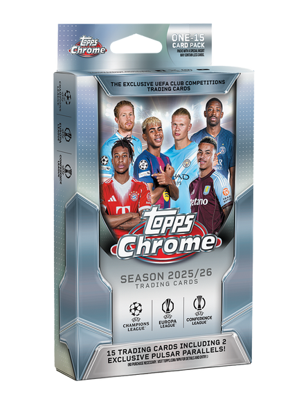 Topps Chrome UEFA Club Competitions 2025/26 - Hanger Pack