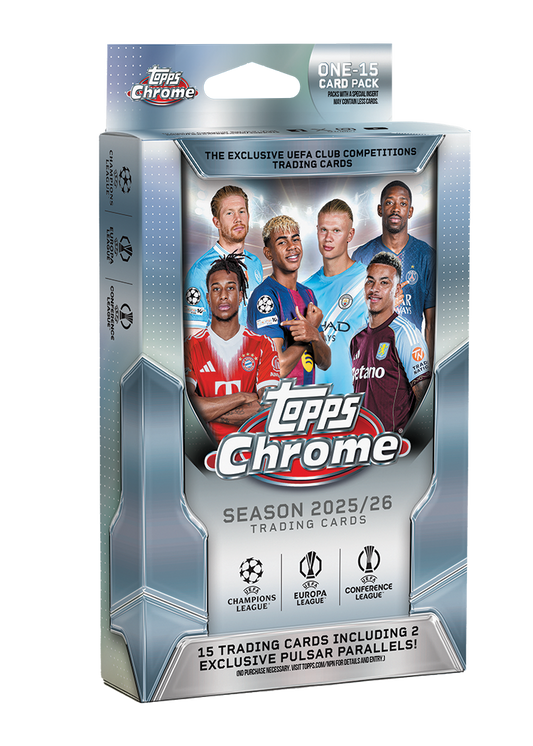 Topps Chrome UEFA Club Competitions 2025/26 - Hanger Pack