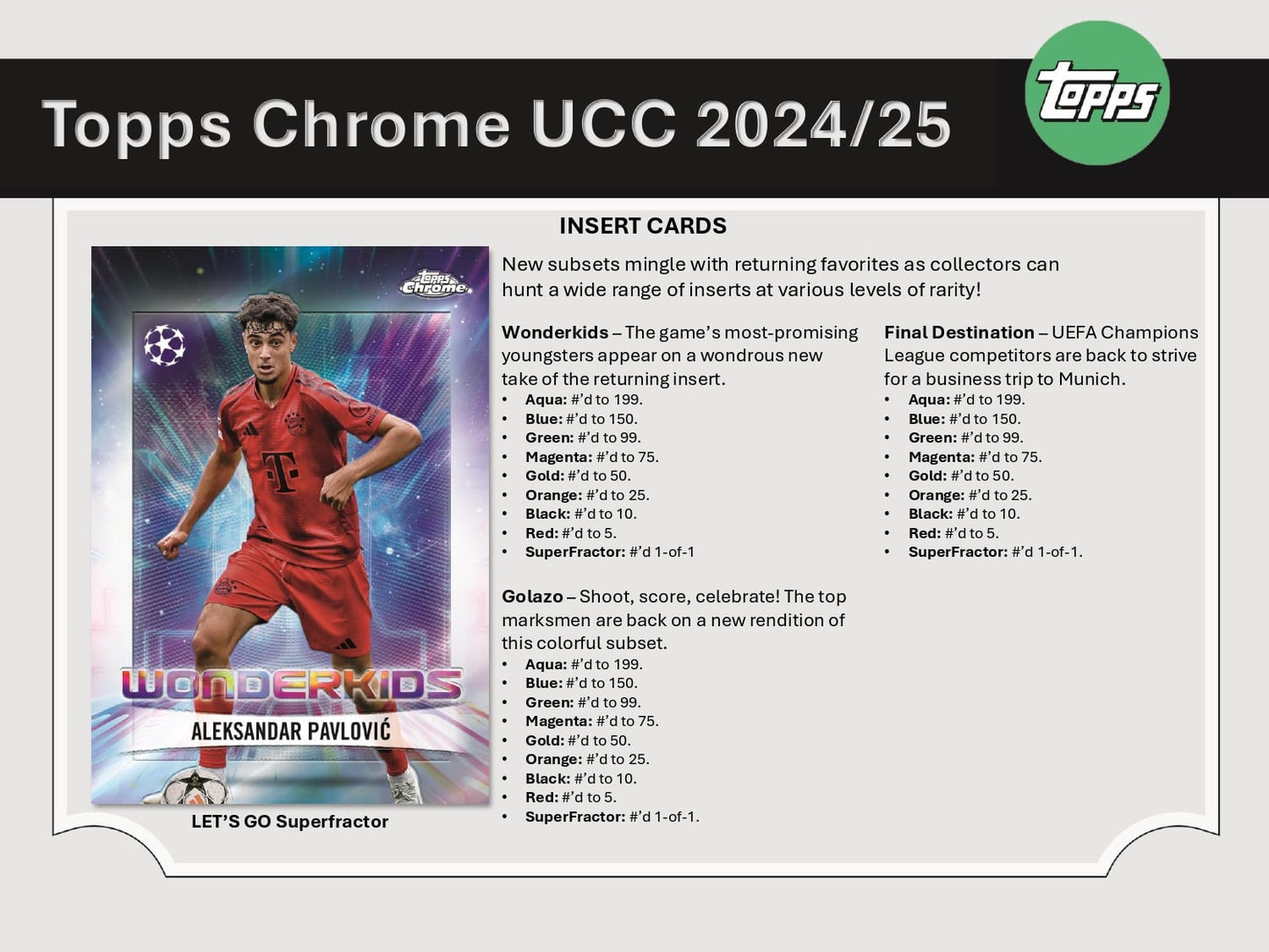 Topps Chrome UEFA Club Competitions 2024/25 - Breaker's Delight