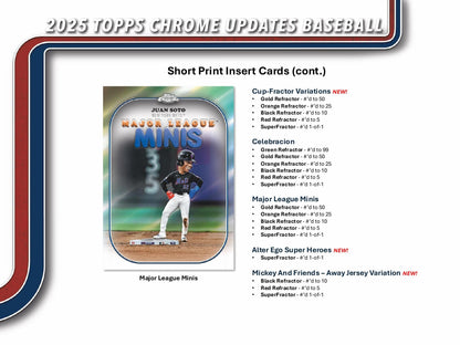 Topps Chrome Updates Baseball 2025 - Hobby Box