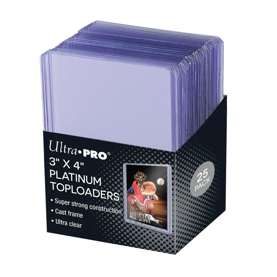 Ultra PRO Ultra Clear Platinum Toploader 3" x 4" (25)