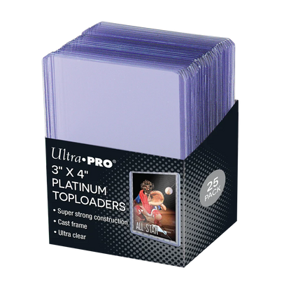Ultra PRO Ultra Clear Platinum Toploader 3" x 4" (25)