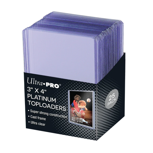 Ultra PRO Ultra Clear Platinum Toploader 3" x 4" (25)