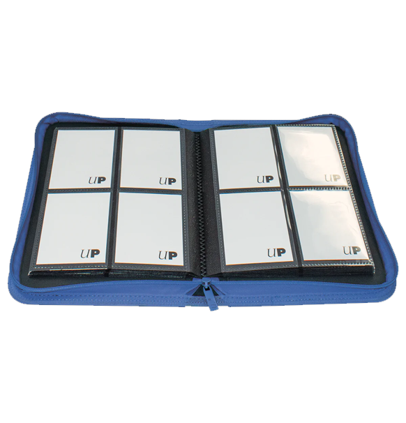 Ultra PRO Vivid 4-Pocket Zippered PRO-Binder - Blue