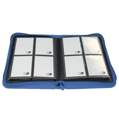 Ultra PRO Vivid 4-Pocket Zippered PRO-Binder - Blue