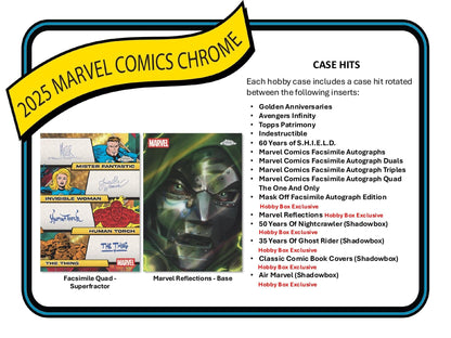 Topps Chrome Marvel 2025 - Hobby Box