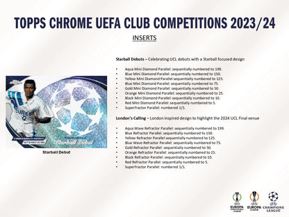 Topps Chrome UEFA Club Competitions 2023/24 - Jumbo Box