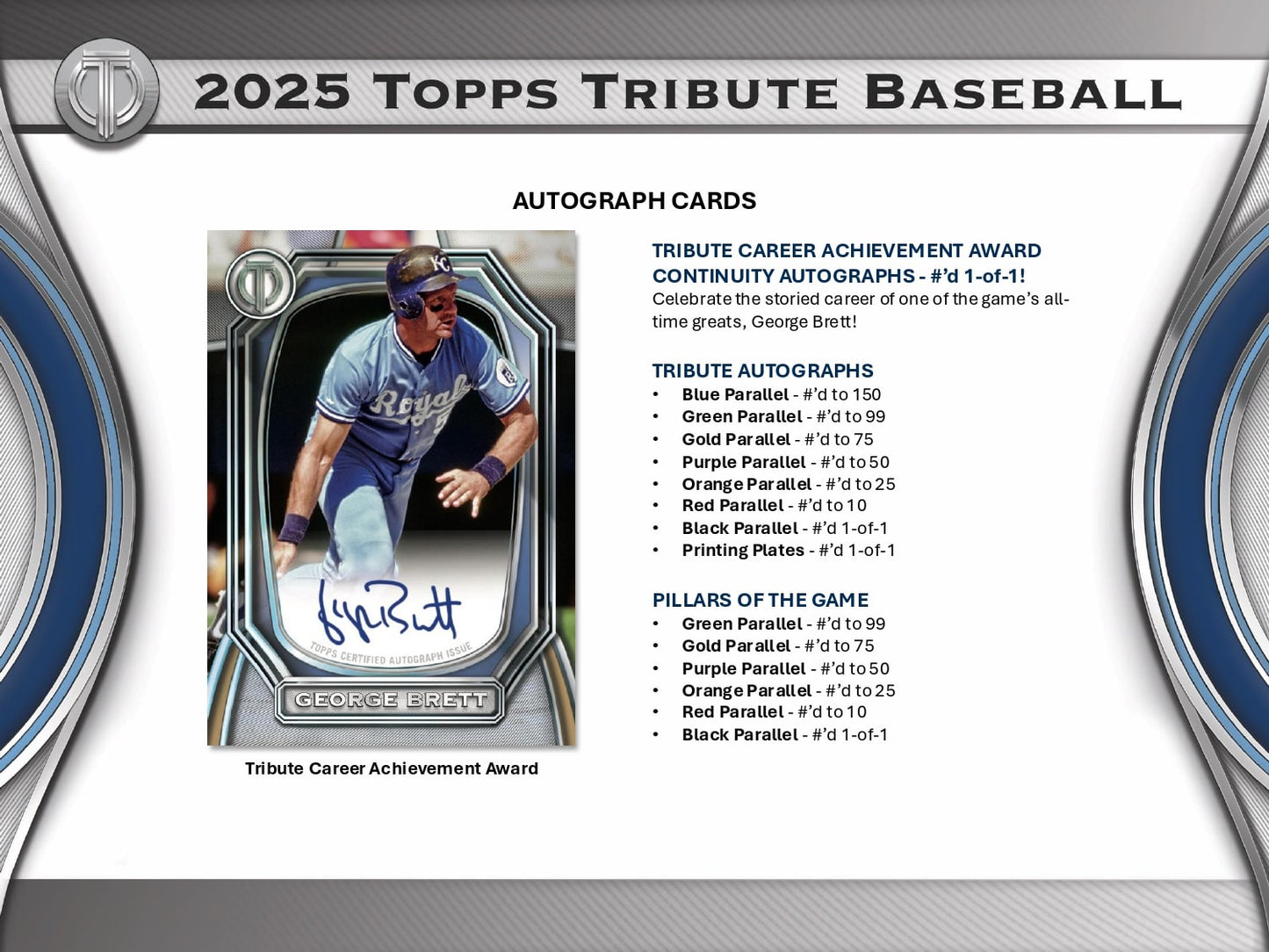 Topps Tribute Baseball 2025 - Hobby Box