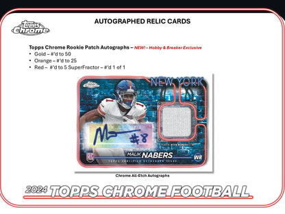 Topps Chrome Football 2024 - Breaker's Delight (Breaks only)