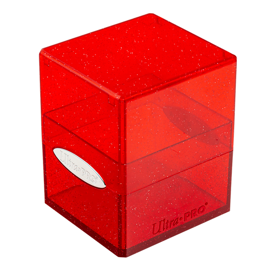 Ultra PRO Satin Cube Deck Box - Glitter Red
