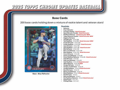 Topps Chrome Updates Baseball 2025 - Mega Box