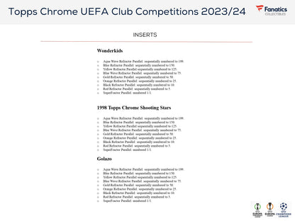 Topps Chrome UEFA Club Competitions 2023/24 - Value Box