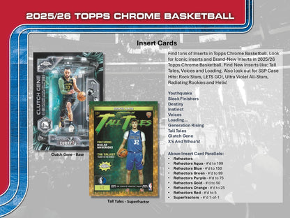 Topps Chrome Basketball 2025/26 - Hobby Box