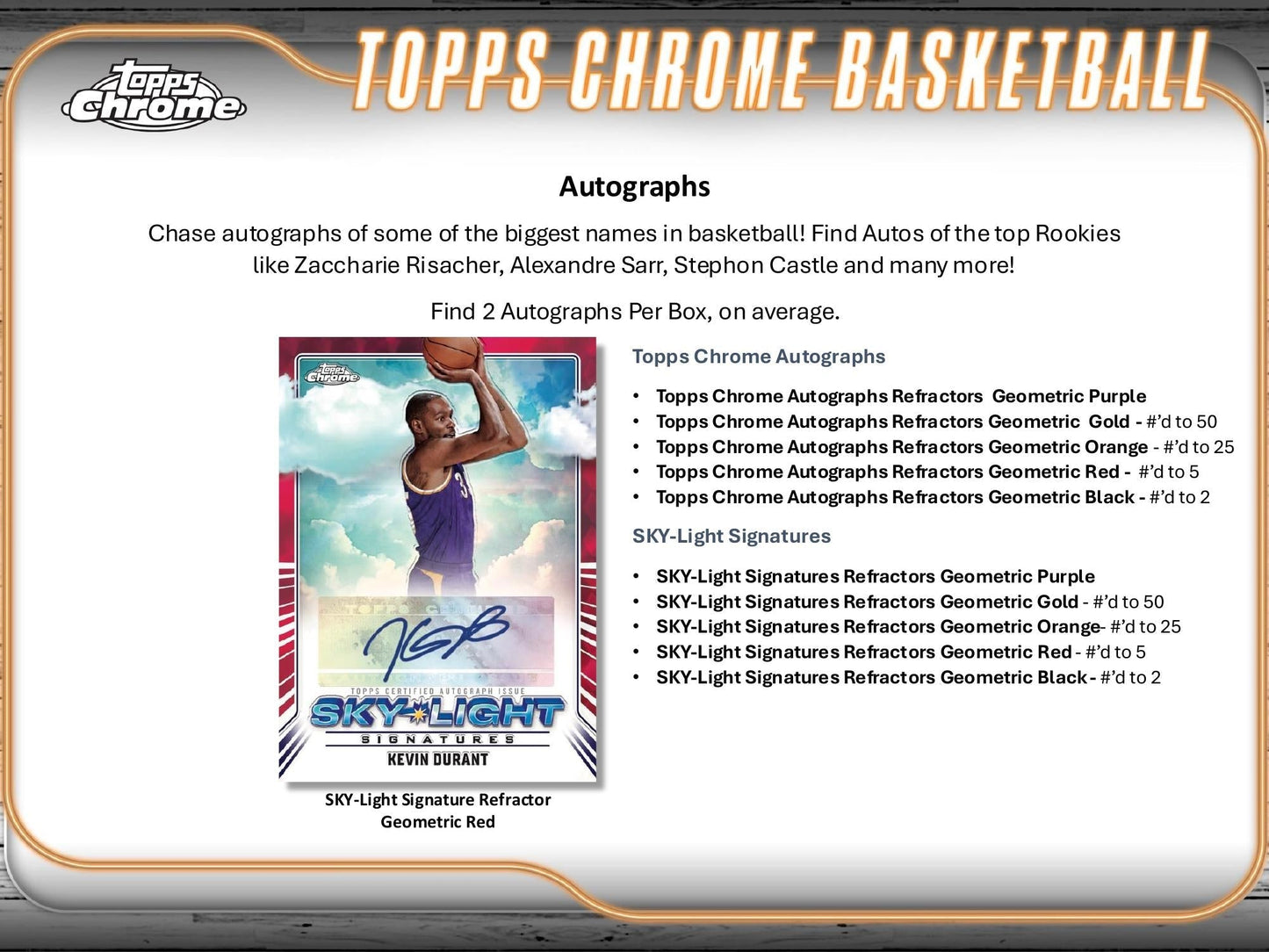 Topps Chrome Basketball 2024/25 - Breaker's Delight