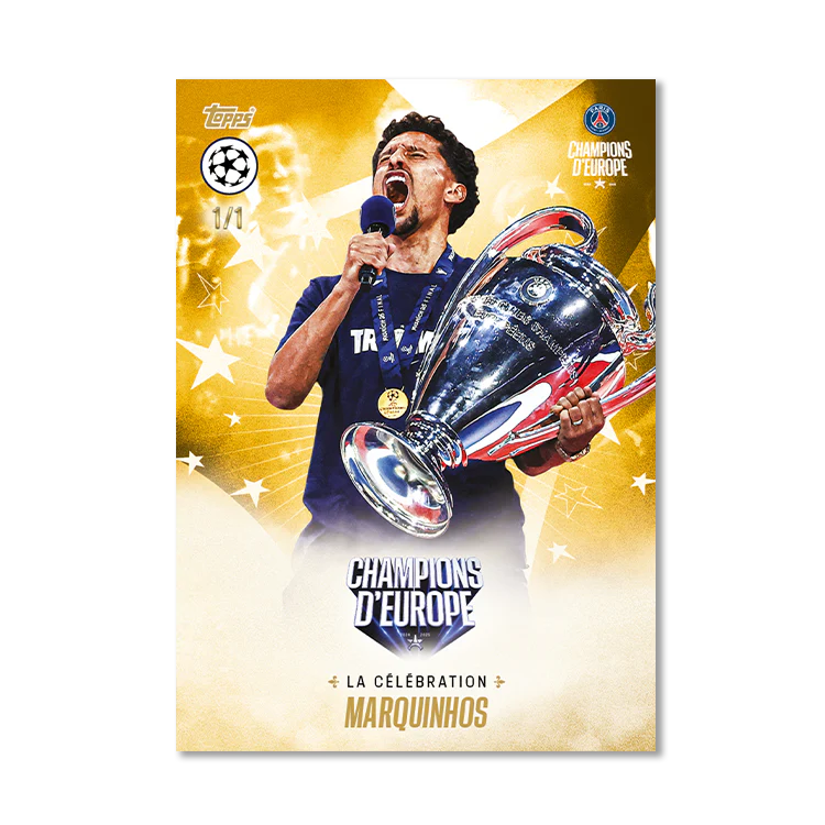 Topps Paris Saint-Germain Champions d’Europe 2025