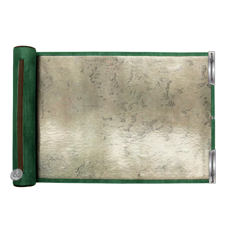 Ultra PRO Artifacts Across Eternities - Drizzt & The Forgotten Realms Premium Dice Scroll Map for Dungeons & Dragons