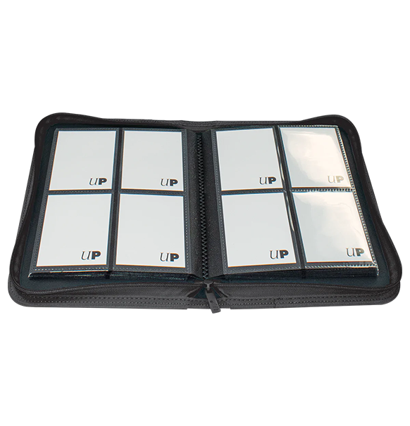 Ultra PRO Vivid 4-Pocket Zippered PRO-Binder - Black