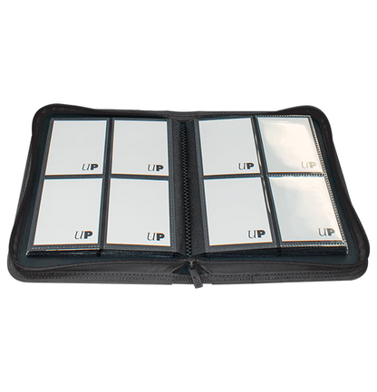 Ultra PRO Vivid 4-Pocket Zippered PRO-Binder - Black