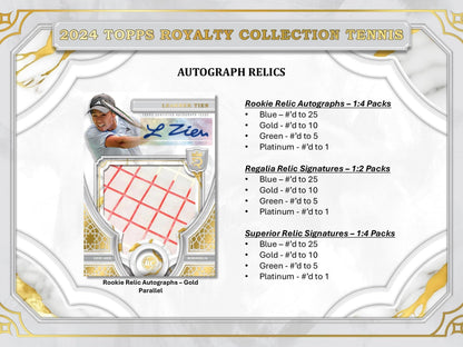 Topps Royalty Tennis 2024 - Hobby Box