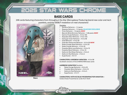 Topps Chrome Star Wars 2025 - Value Box