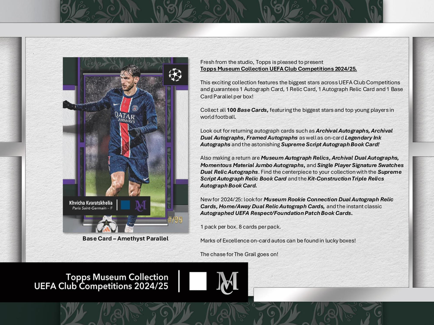 Topps Museum Collection UEFA Club Competitions 2024/25 - Hobby box