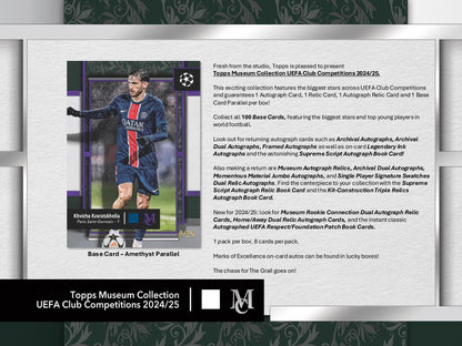 Topps Museum Collection UEFA Club Competitions 2024/25 - Hobby box