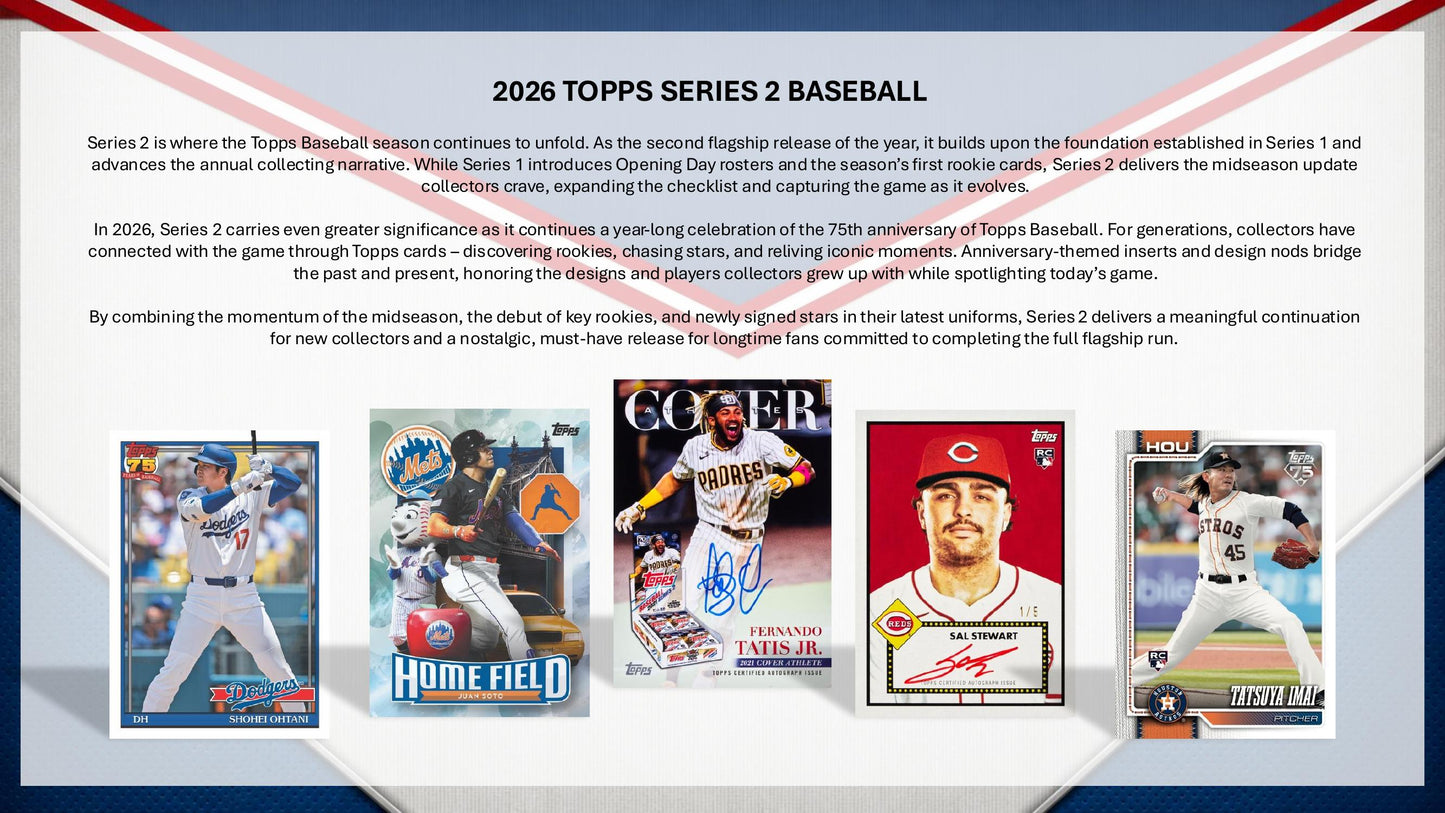 Topps Series 2 Baseball 2026 - Mega Box
