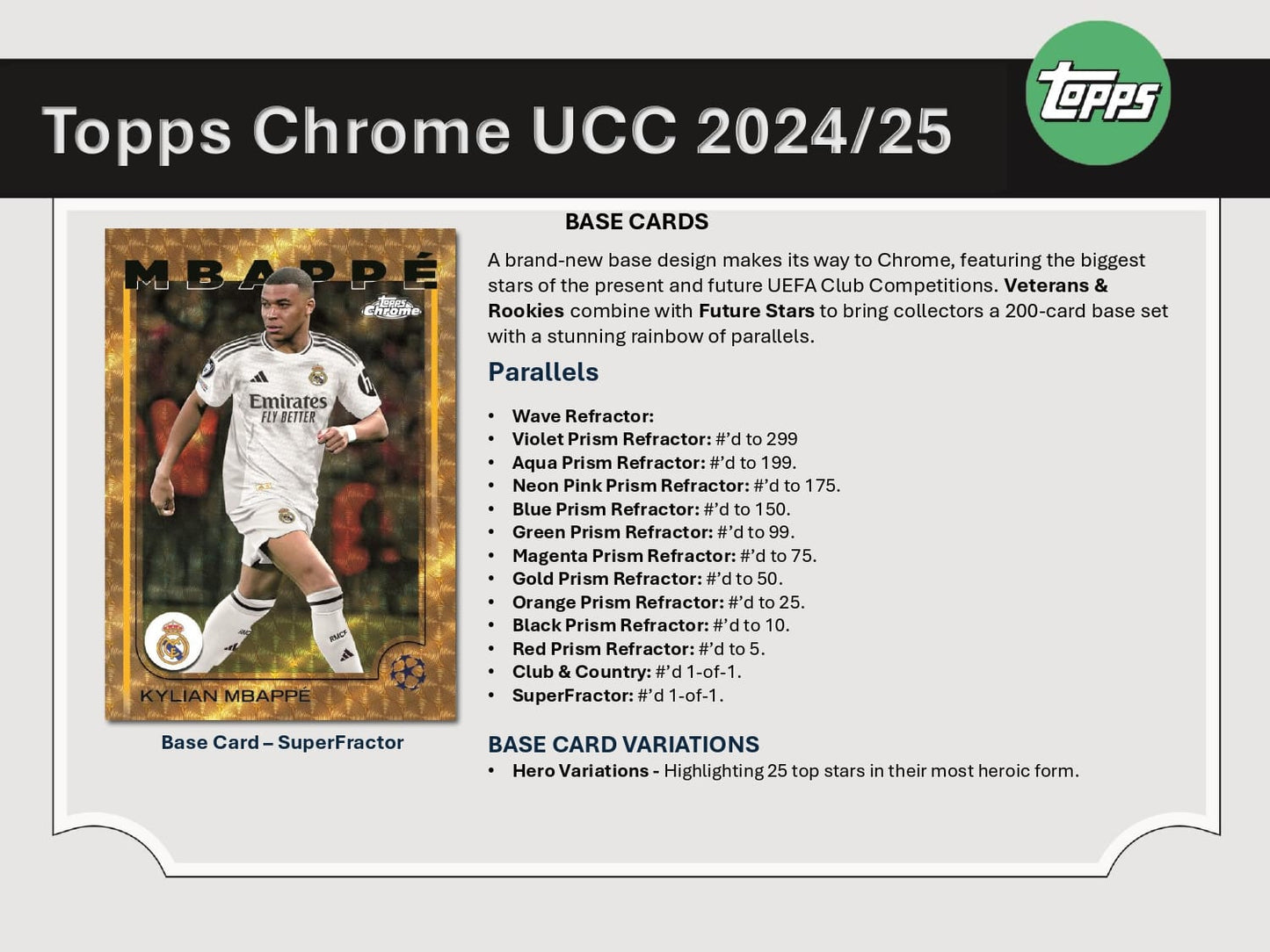 Topps Chrome UEFA Club Competitions 2024/25 - Value Box