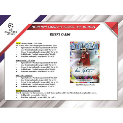 Topps Chrome UEFA Club Competitions 2021/22 - Hobby Box