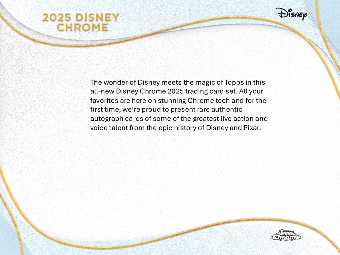 Topps Chrome Disney 2025 - Value Box