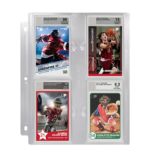 Ultra PRO 4-Pocket Page for Graded Beckett Slabs