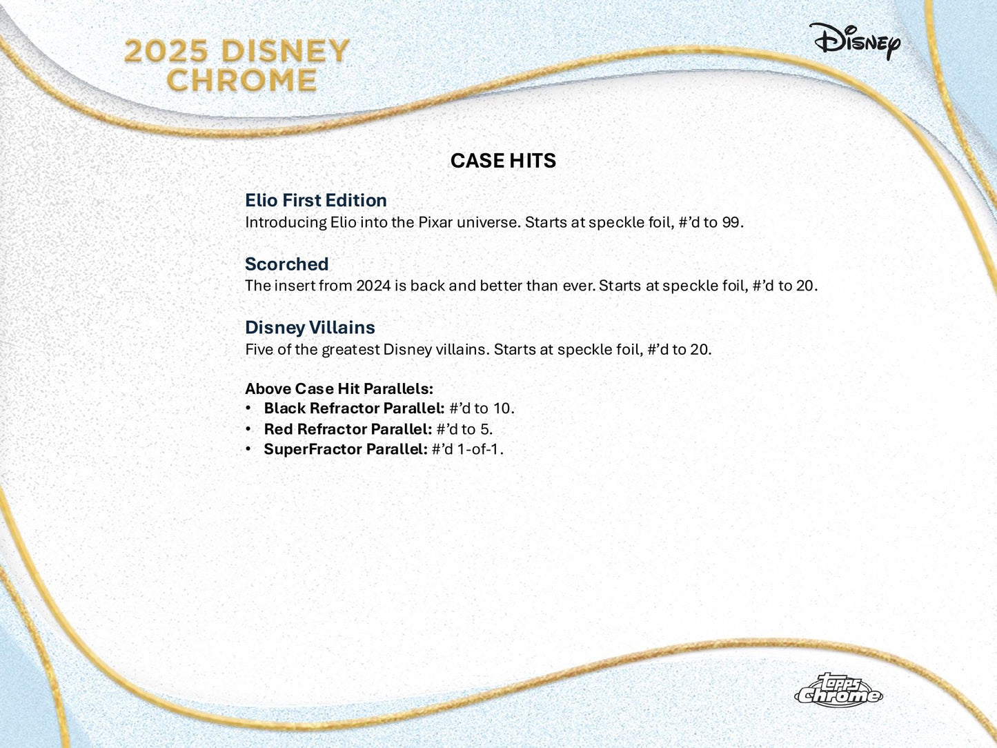 Topps Chrome Disney 2025 - Hobby Box