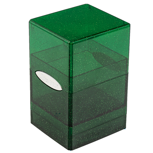 Ultra PRO Satin Tower Deck Box - Glitter Green