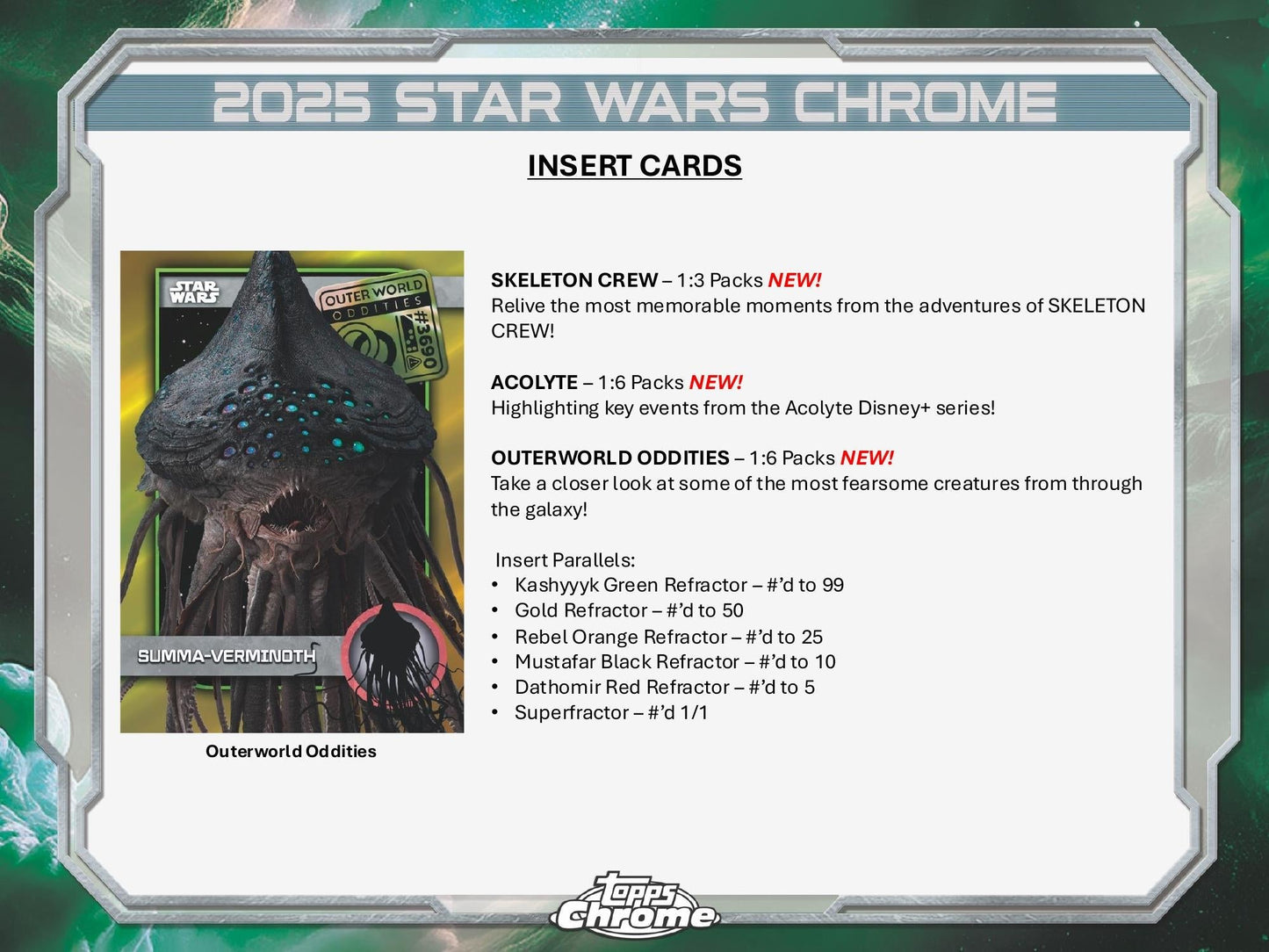 Topps Chrome Star Wars 2025 - Hobby Box