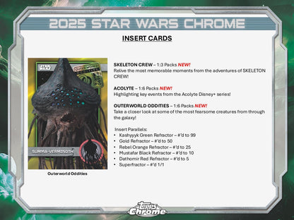 Topps Chrome Star Wars 2025 - Hobby Box