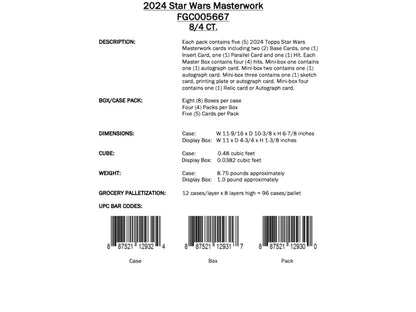 Topps Star Wars Masterwork 2024 - Hobby Box