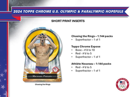 Topps Chrome US Olympic & Paralympic Hopefuls 2024 - Hobby Box