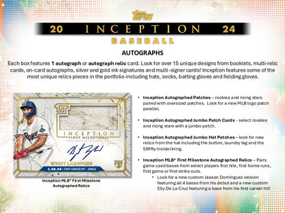 Topps Inception Baseball 2024 - Hobby Box