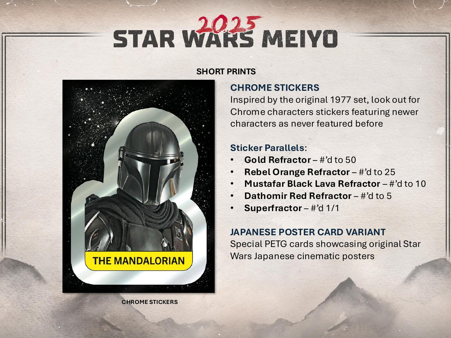 Topps Star Wars Meiyo 2025 - Hobby Box