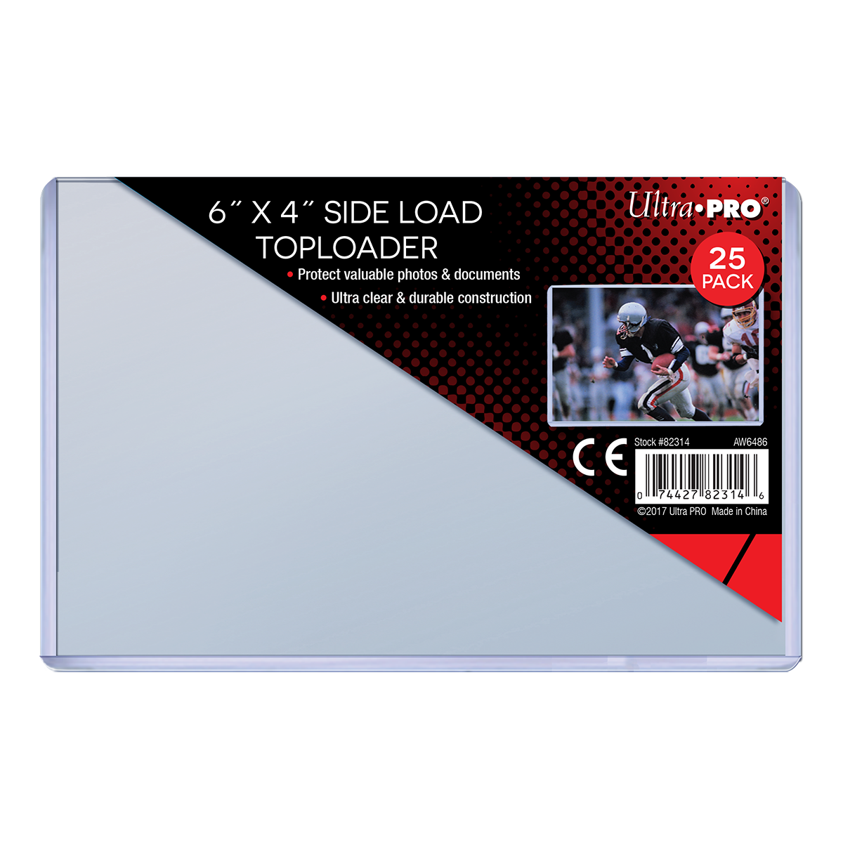 Ultra PRO 6" x 4" Side Load Toploader (25)