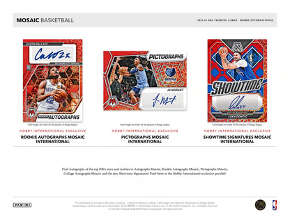 Panini Mosaic NBA Basketball 2023/24 - International Hobby Box
