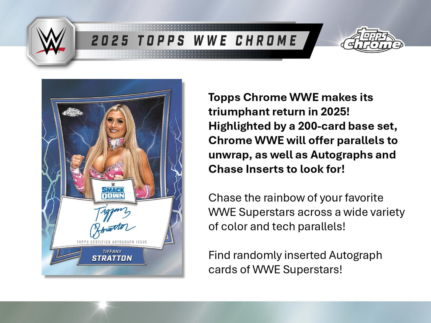 Topps Chrome WWE 2025 - Mega Box
