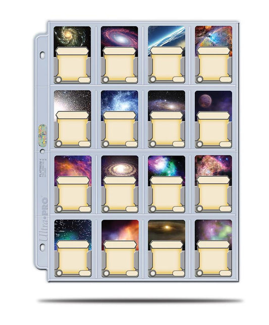 Ultra PRO 16-Pocket Platinum Page with 41 mm x 63 mm Pocket (100)
