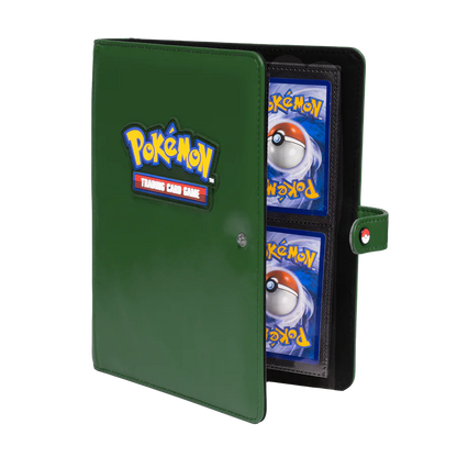Ultra PRO Pokemon 4-Pocket Premium Green Snap Binder