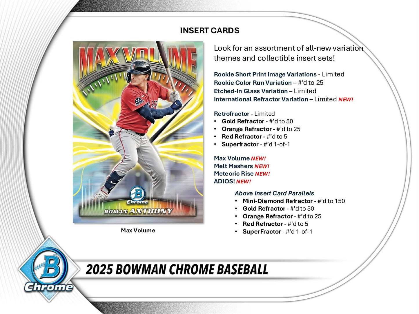 Topps Bowman Chrome Baseball 2025 - Hobby Box