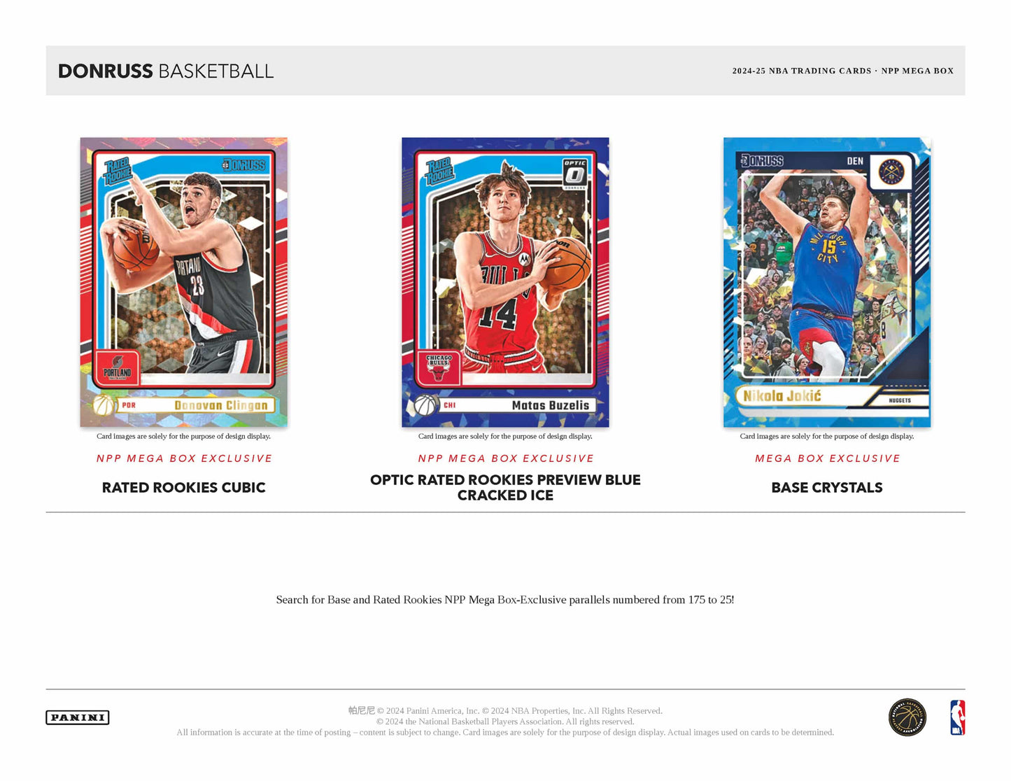 Panini Donruss NBA Basketball 2024/25 - Mega Box