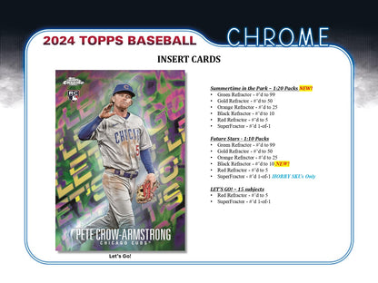 Topps Chrome Baseball 2024 - Hobby box