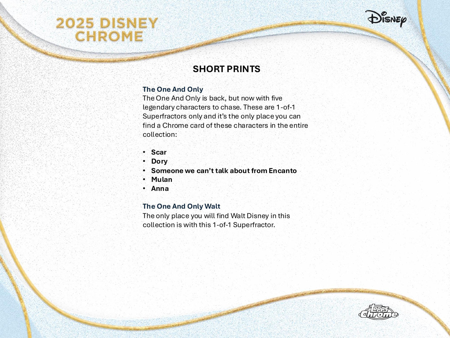 Topps Chrome Disney 2025 - Value Box