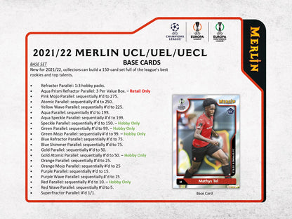 Topps Merlin UEFA Chrome 2021/22 - Hobby Box