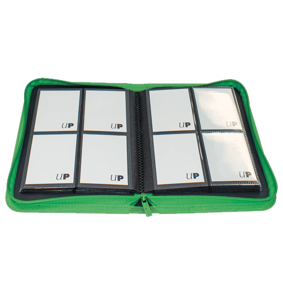 Ultra PRO Vivid 4-Pocket Zippered PRO-Binder - Green